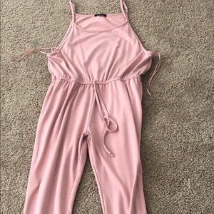 Pink long jumpsuit
